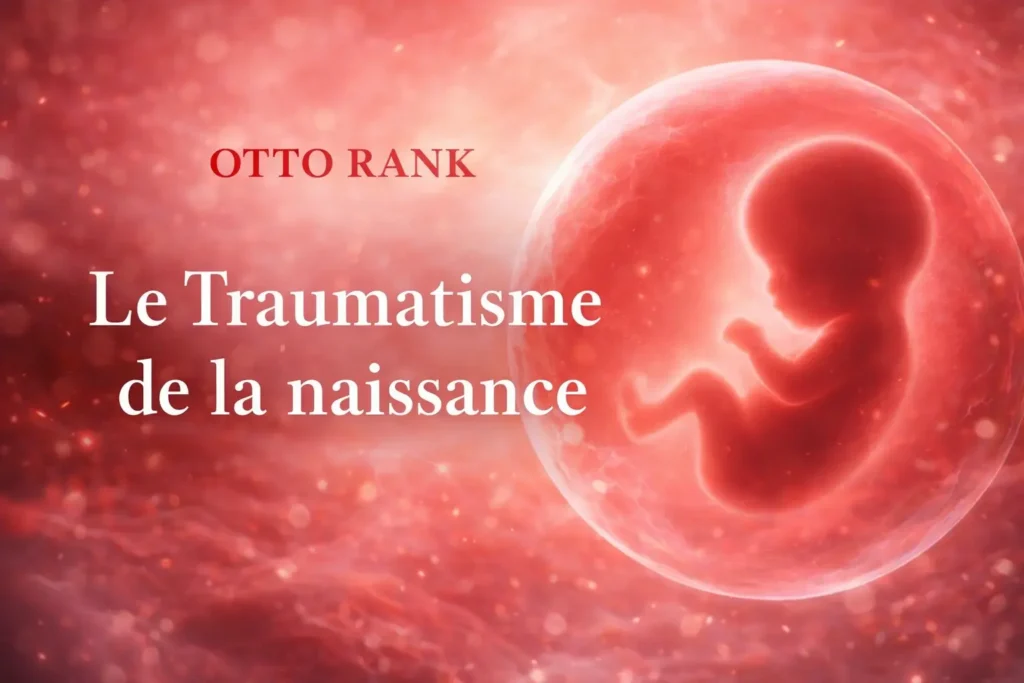 Illustration symbolique du livre d’Otto Rank sur le traumatisme de la naissance et l’origine de l’angoisse.
