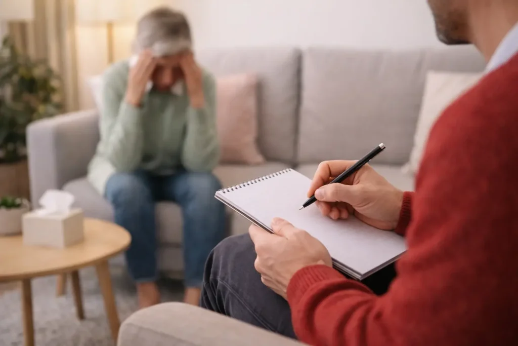 Séance EMDR à Civrieux pour apaiser l’anxiété et les souvenirs traumatiques.